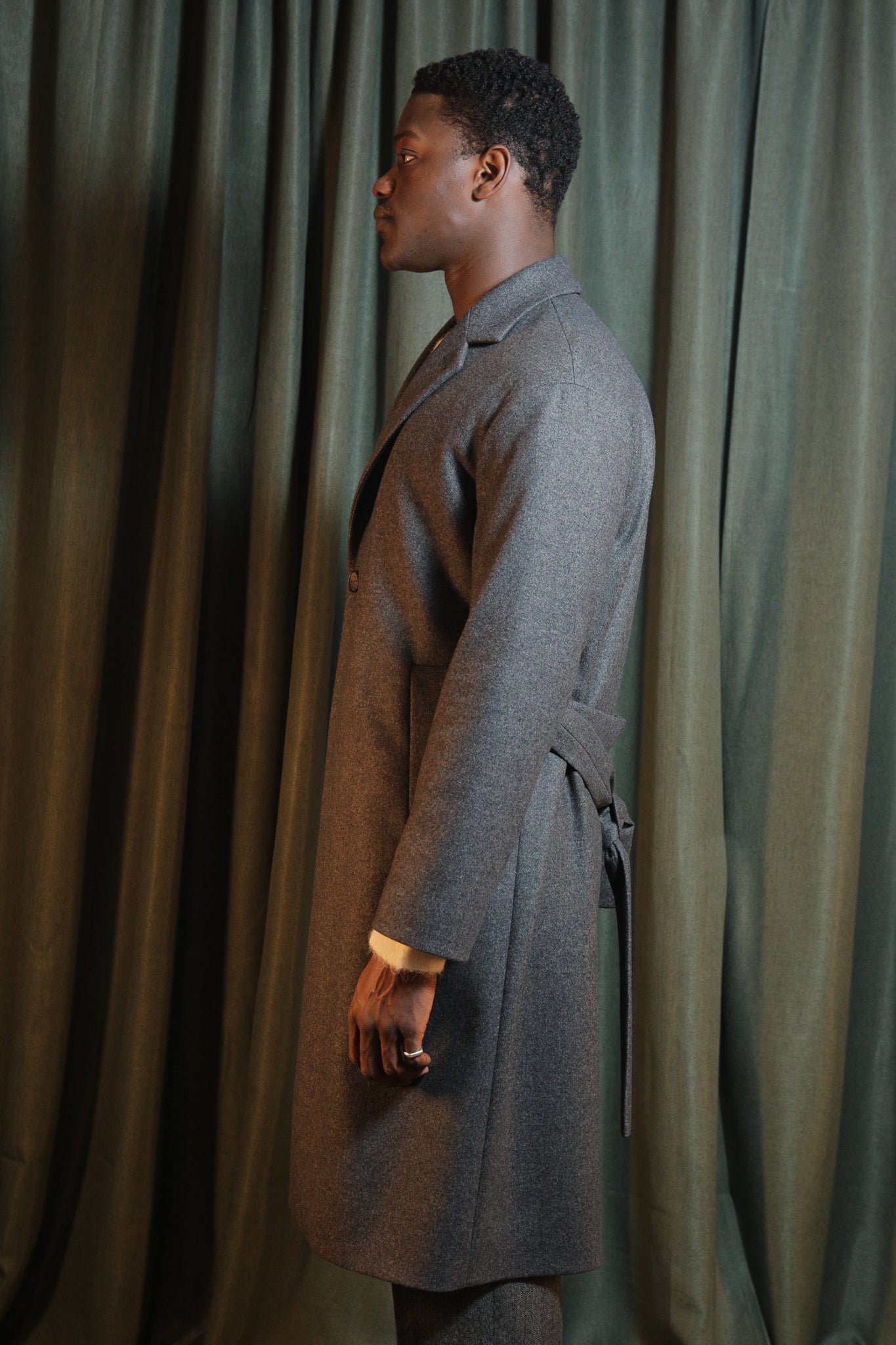 HEVO - CAPPOTTO IN LANA GRIGIO